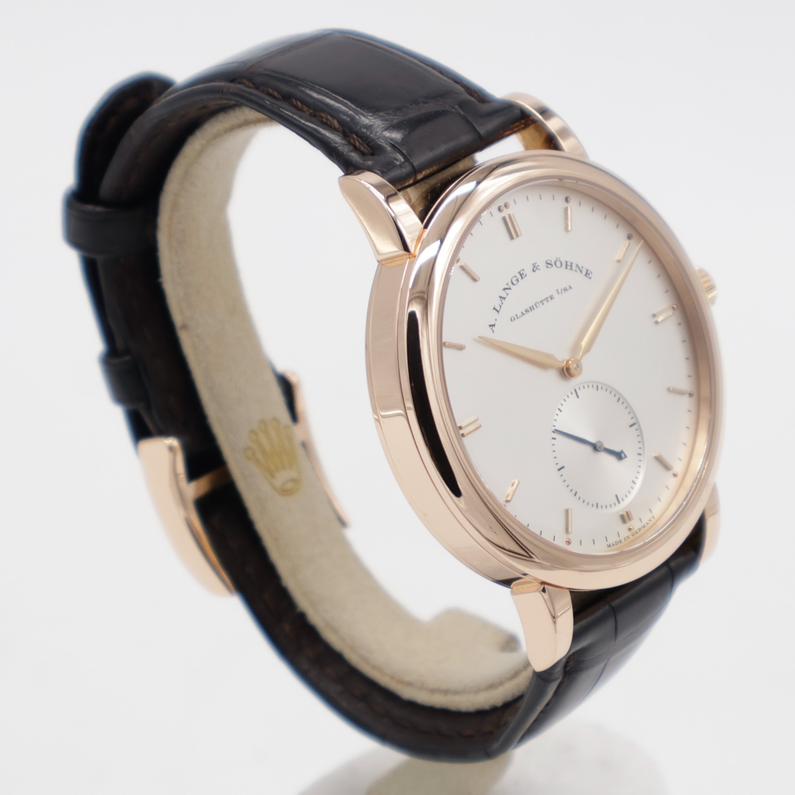 A. Lange & Söhne Saxonia 18k Rose Gold Automatic 40mm 307.032 Leather