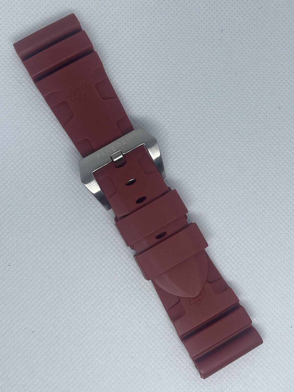 22mm Red RUBBER Watch Band Fits for Panerai PAM strap WITH BUCKLE BARGAIN