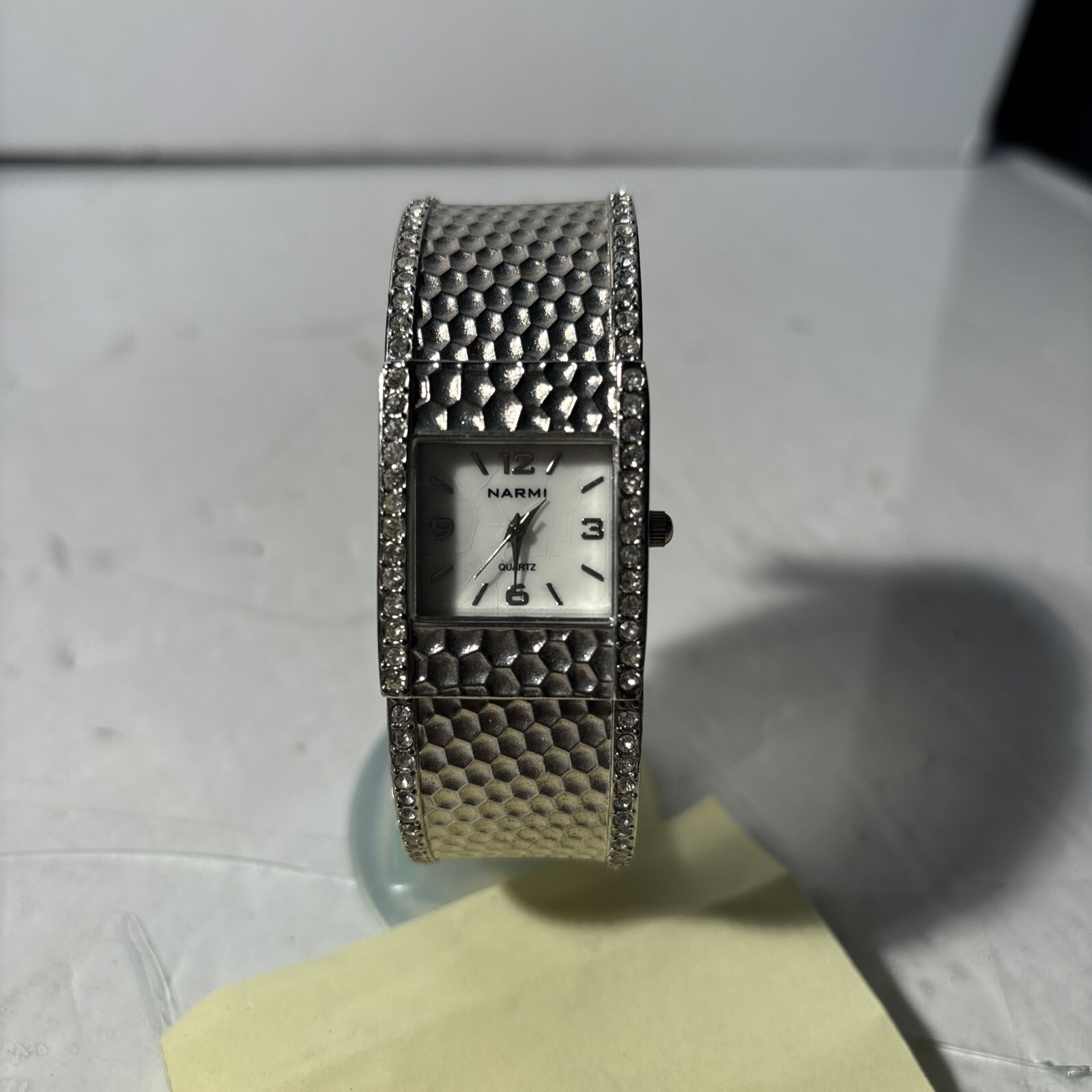Ladies Watch Narmi Quarts 2939 Lead Bracelet 78 Stone Diamonds Works New Battery