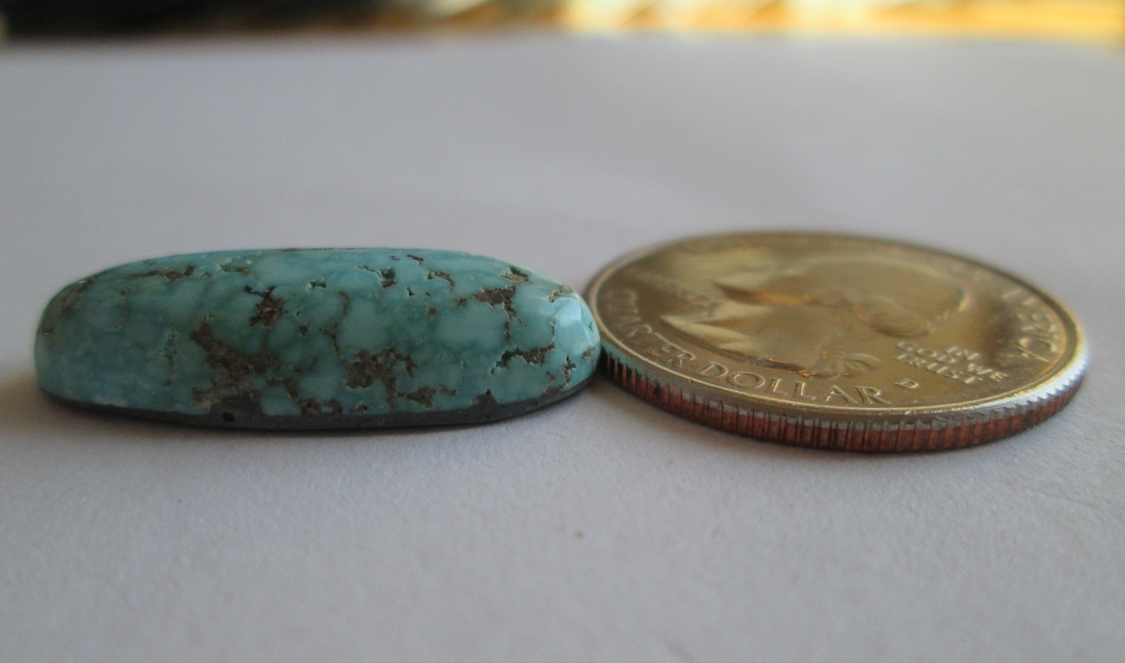 11.40 ct. Natural High Grade Kingman Red Web Turquoise Cabochon Gemstone, EH 046