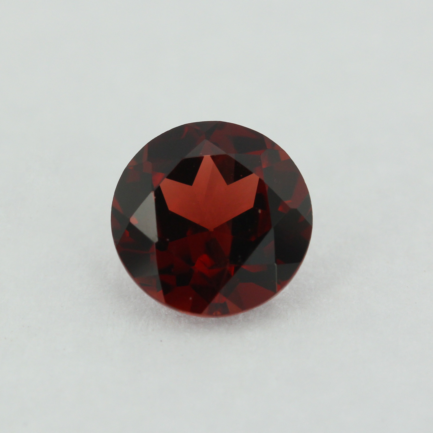 Loose Round Cut Genuine Natural Garnet Stone Single Almandine Red Birthstone