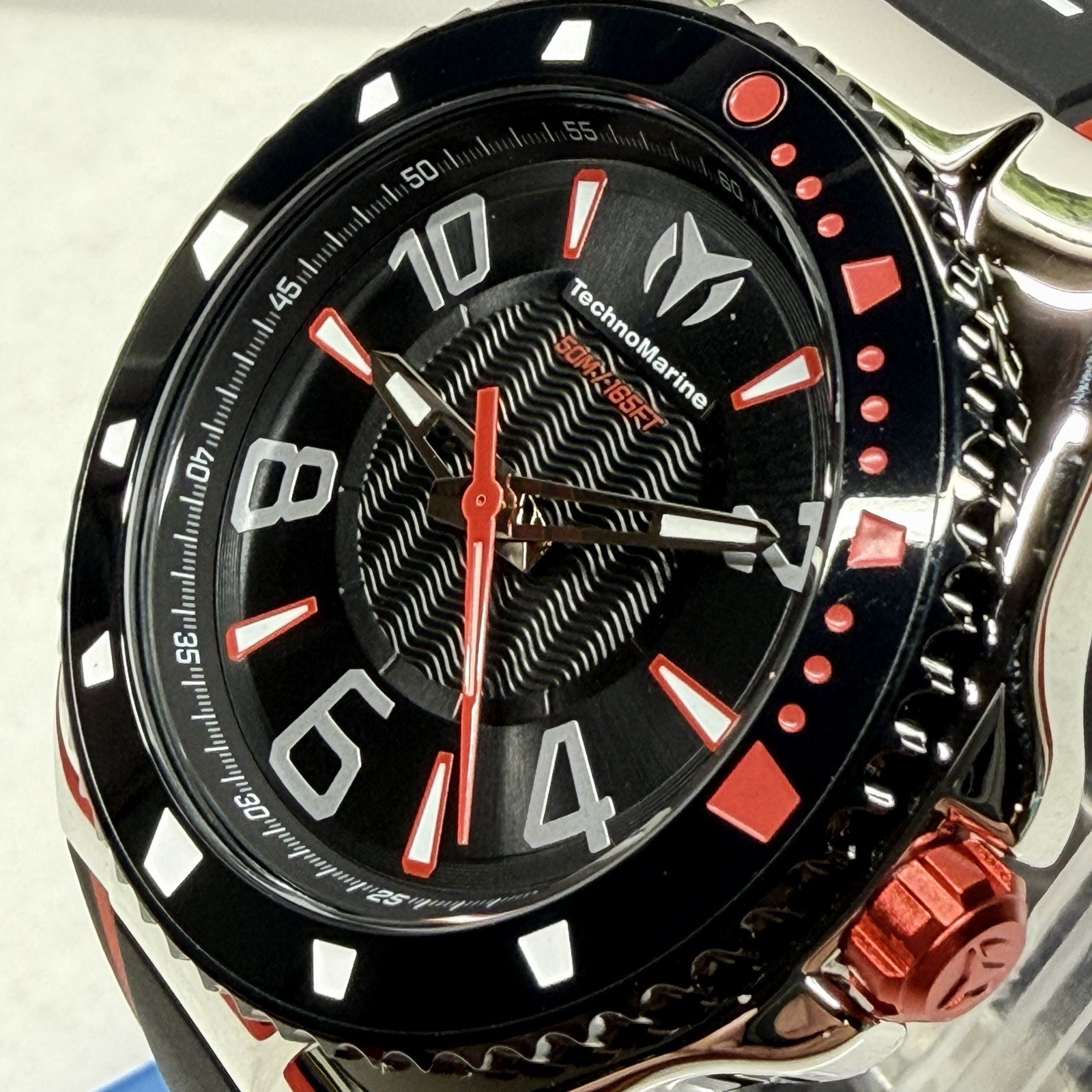 TechnoMarine Racing Legends 44mm Quartz Men’s Watch Red and Black TM-525014