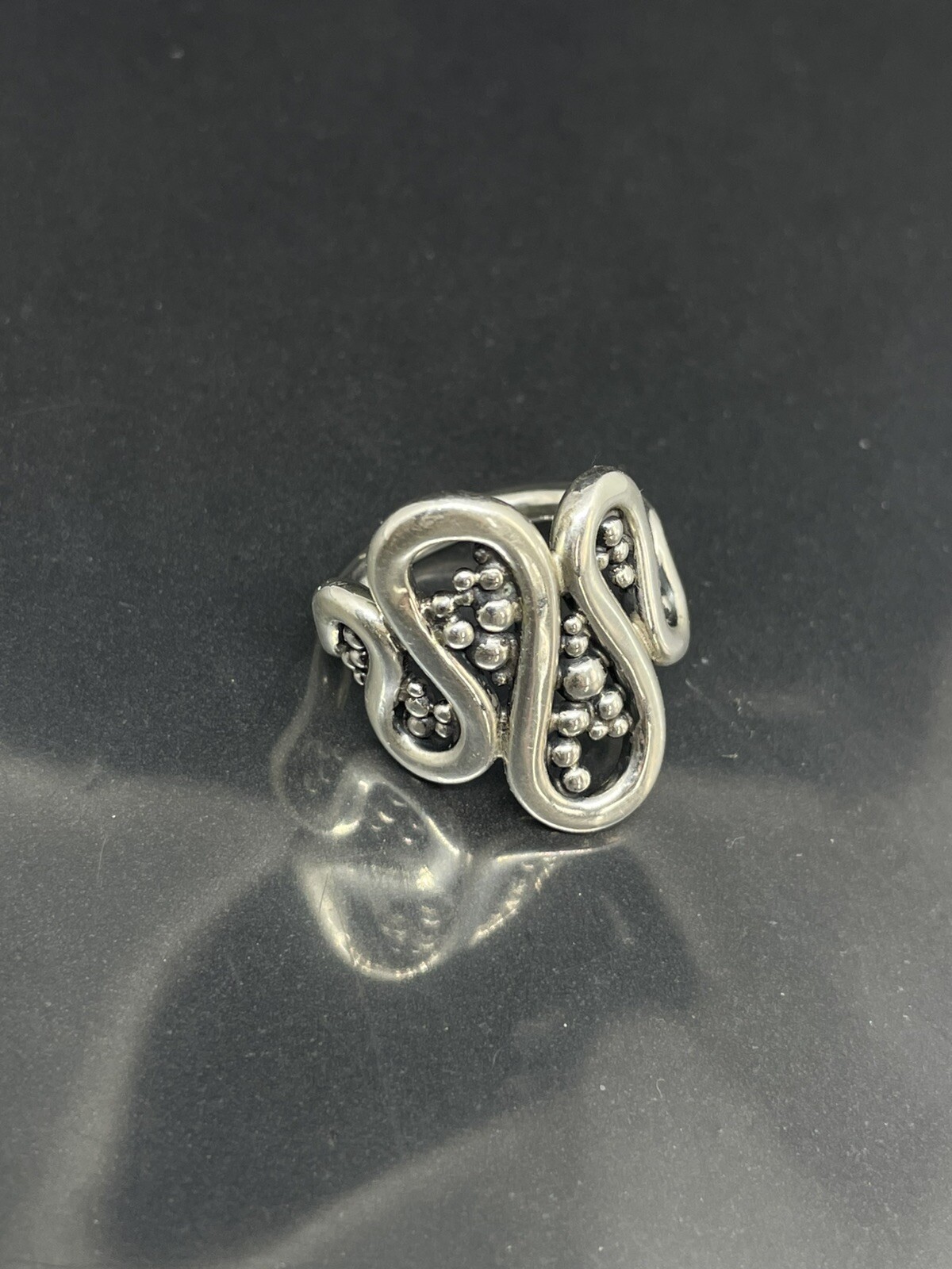 Jan Cassell Sterling Silver 925 Modernist Brutalist Signed 7 Ring 9.02g