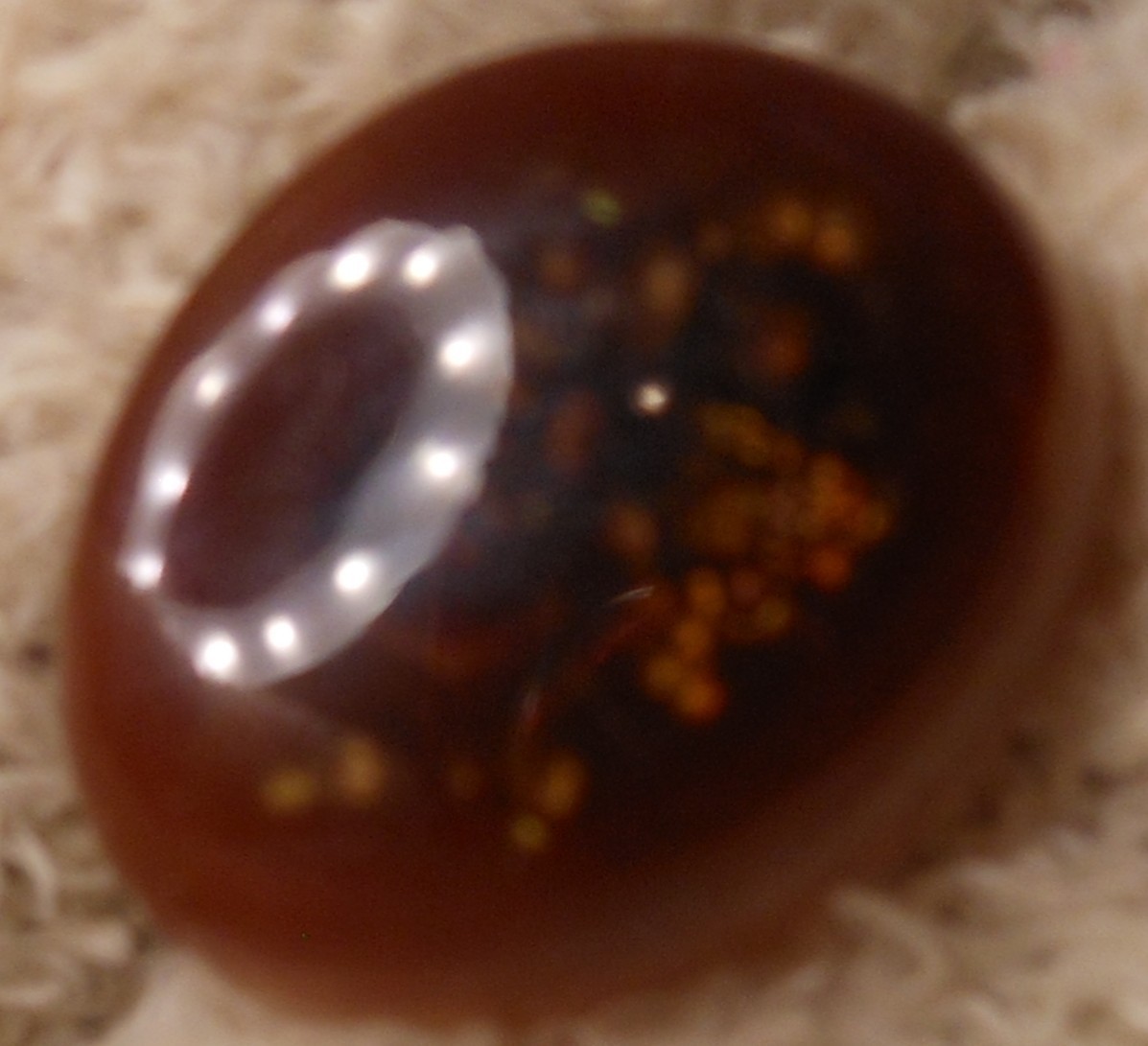 11.50ct Mexican Fire Agate Freeform Cabochon 18.4mm x 14mm