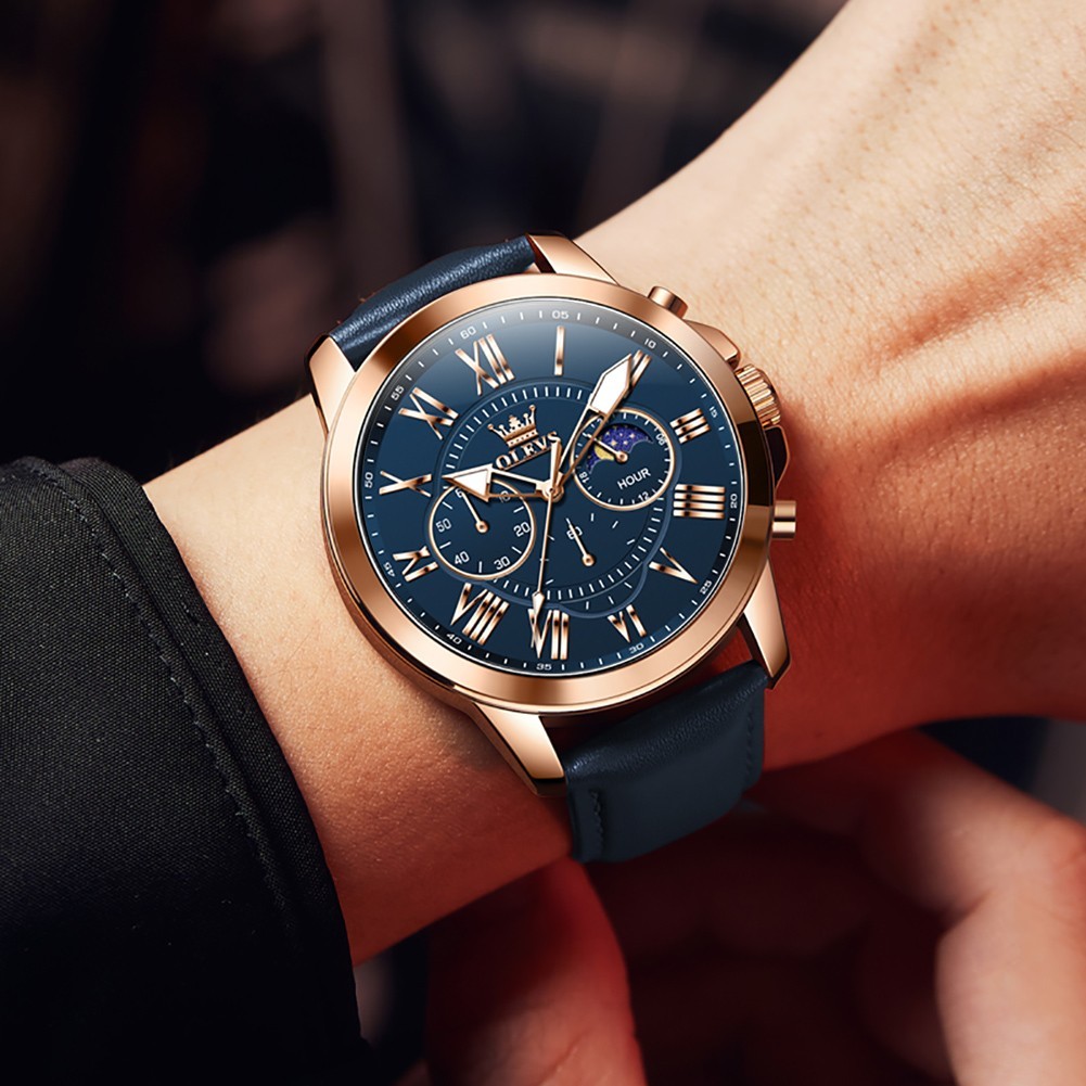 OLEVS Japan Movement Luxury Classics Male Gift Business Quartz Wristwatch 3632