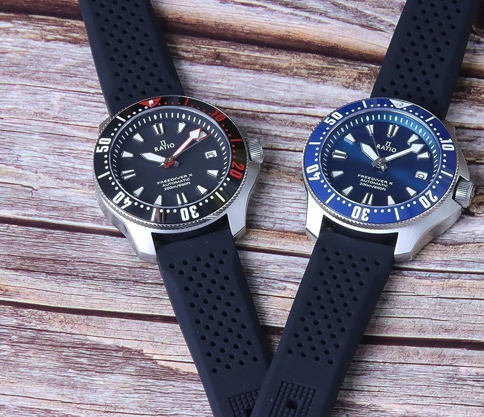 Ratio FreeDiver X Ocean Blue Ceramic Inlay Automatic RTX003 200M Men’s Watch