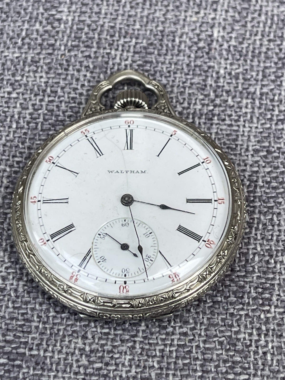 1907 Waltham Model 1894 Pocket Watch 14k Gold Filled Tivoli Ornate Case Runs