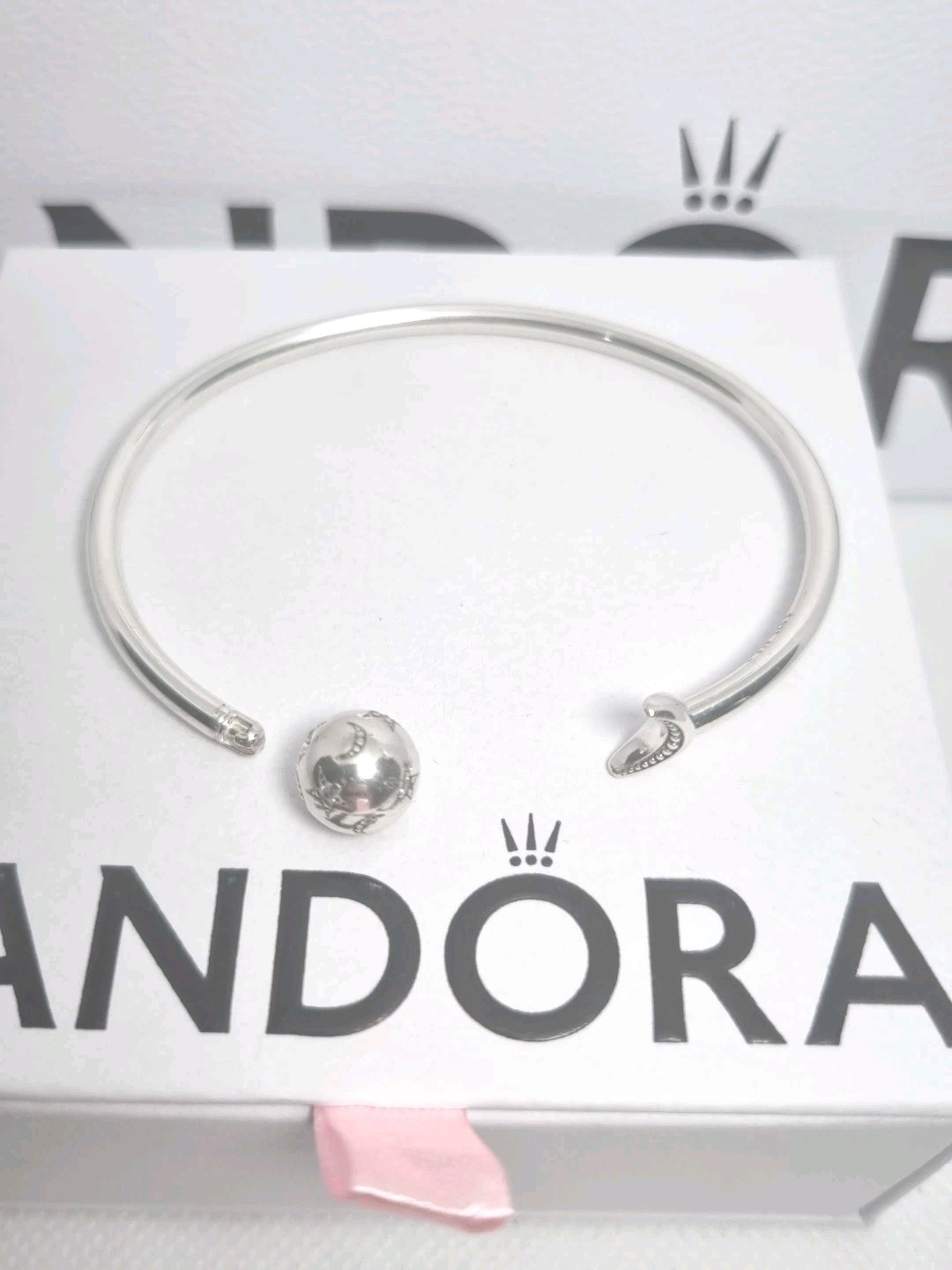 Pandora Limited Edition Moon & Stars Cuff Bangle, Size 2-17.5cm , Box & Bag NEW