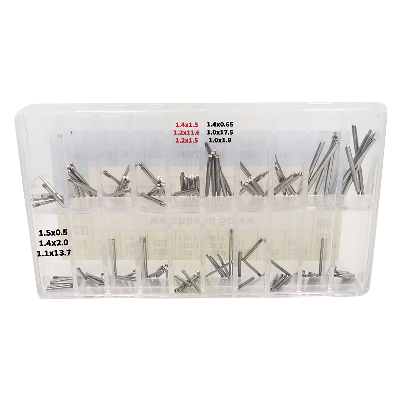 100Pack 20 Size Stainless Steel Watch Band Screw Assortment Repair Parts For Rlx