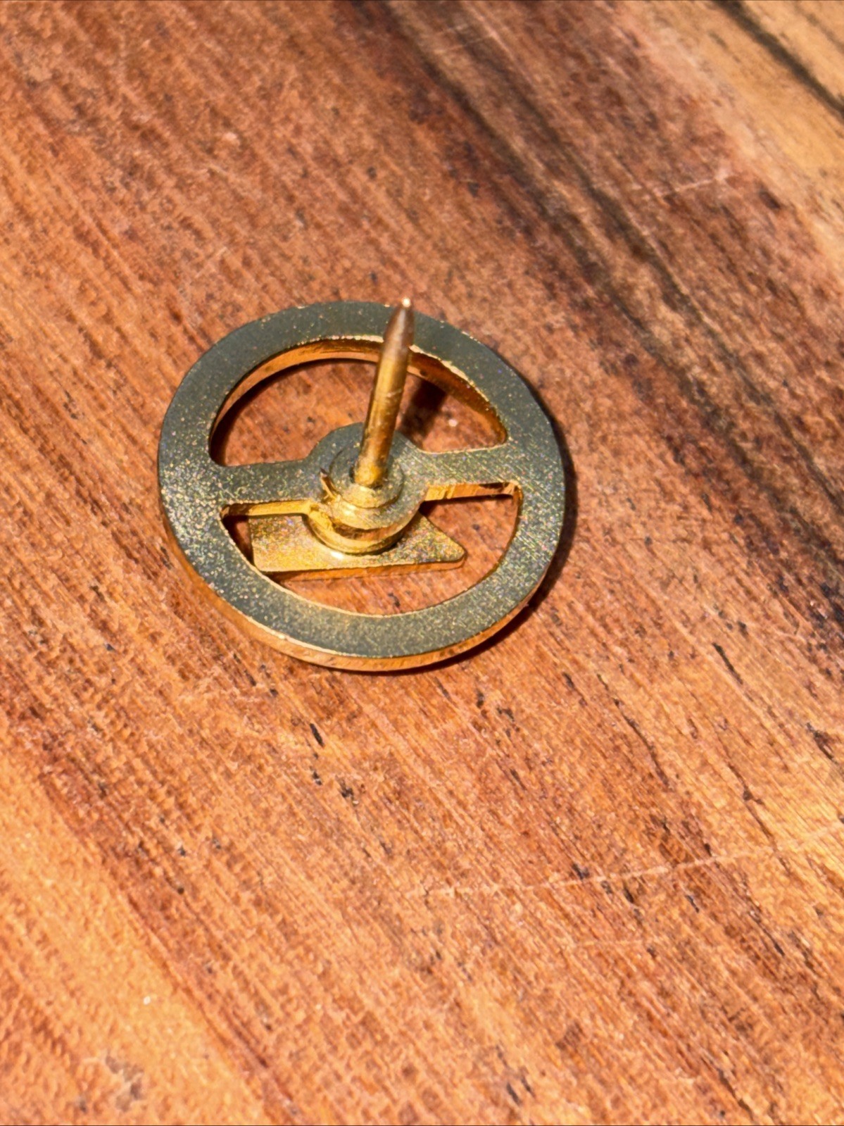 S S Krause 5 Years Anniversary Pin Vintage Gold Color Lapel Pin With Backer