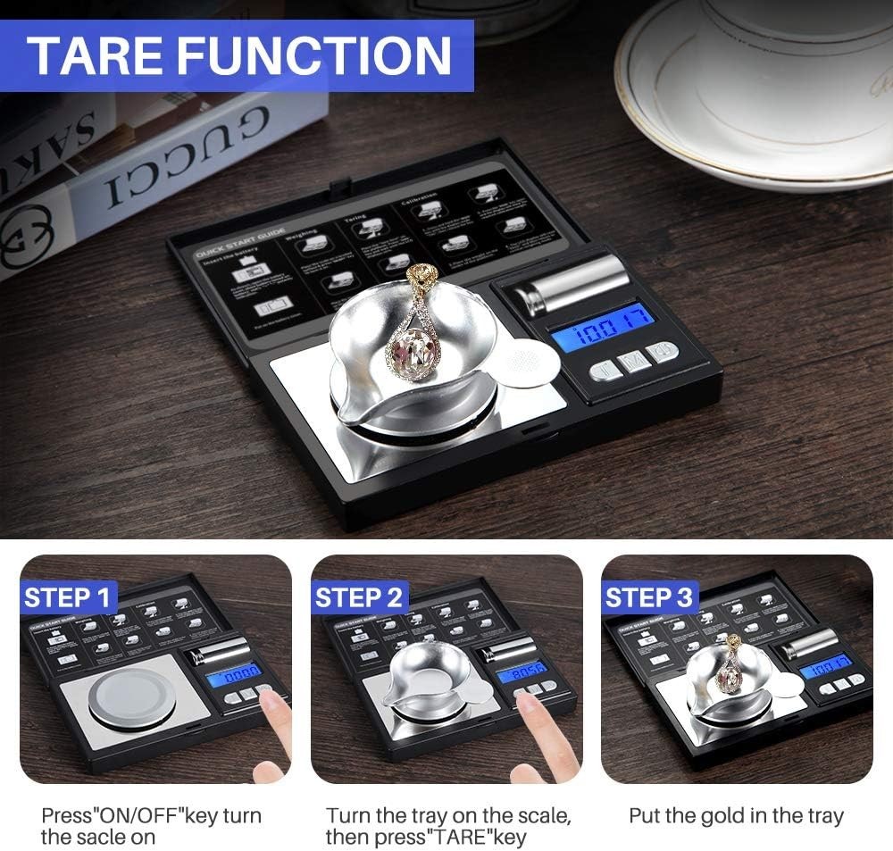 Jewelry Scale Micro Gram Scale Digital 50g Precision Scale with Tare