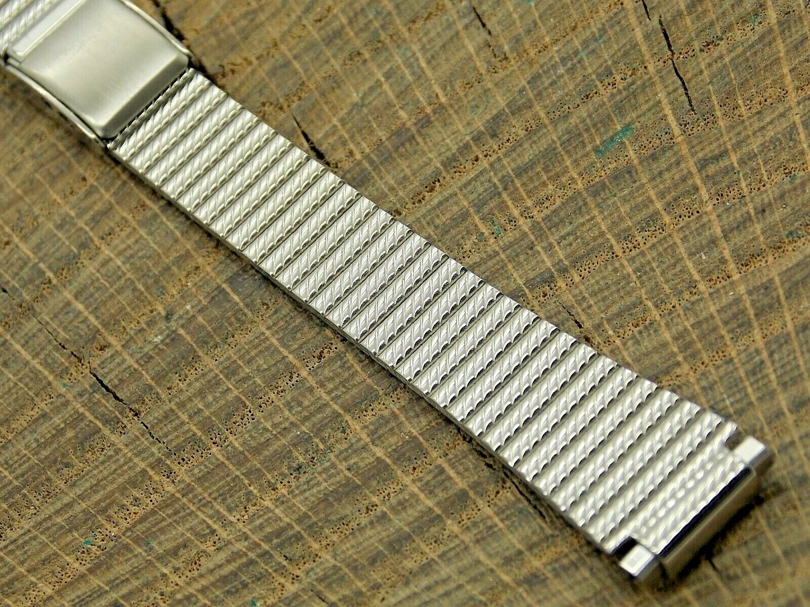 Vintage NOS Unused Speidel Sliding Clasp Stainless Steel 9mm-12mm Watch Band