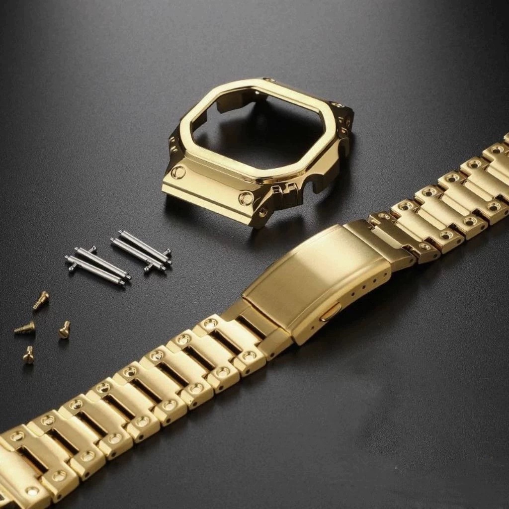 Stainless Steel Watch Case Band Mod Kit Replacement For Casio G-Shock DW5600