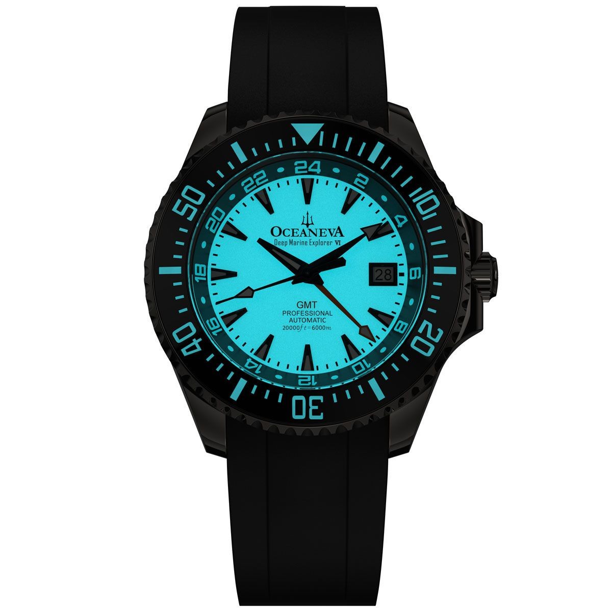 Oceaneva Deep Marine Explorer VI 6000m Titanium Blue Automatic Watch