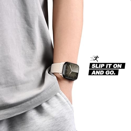 Magnetic Braided Loop Band 38mm/40mm/41mm/42mm(series 11/10) A-Starlight