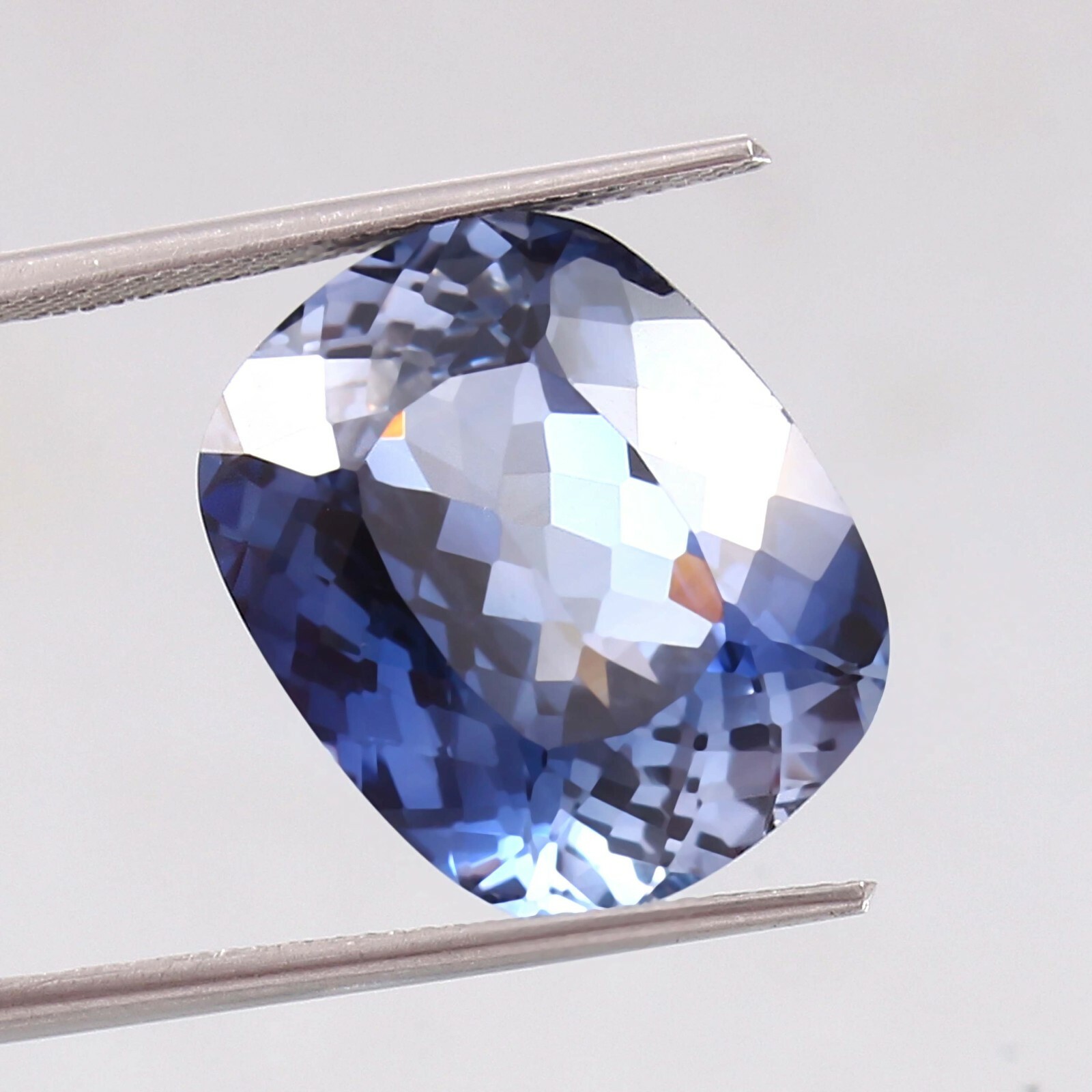 Natural Flawless Ceylon Royal Blue Sapphire Cushion Loose Cut Gemstone 22.65 Ct