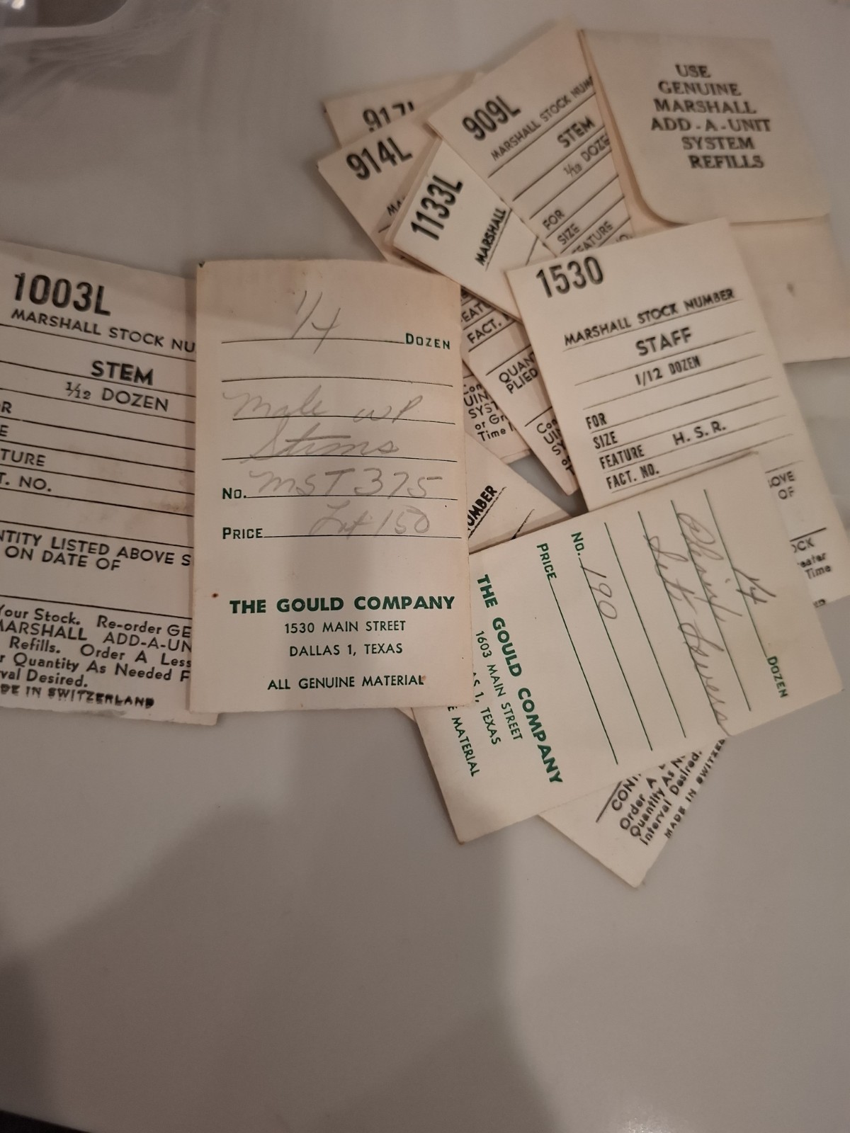 🔥 Huge Vintage Watchmaker Parts Lot 46 Stem Envelopes NOS + Extras