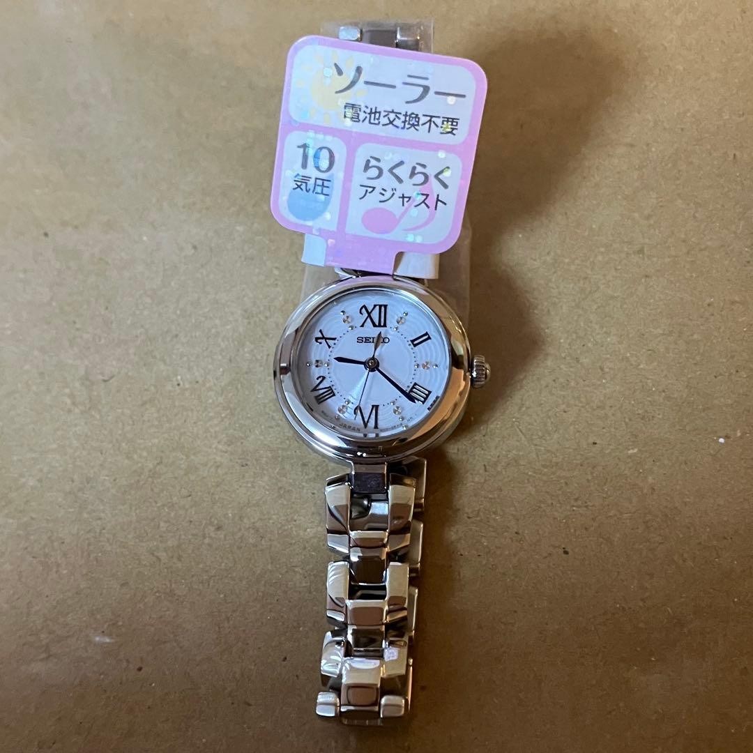 Brand New SEIKO Solar V117 0CT0 Working Item Ladies