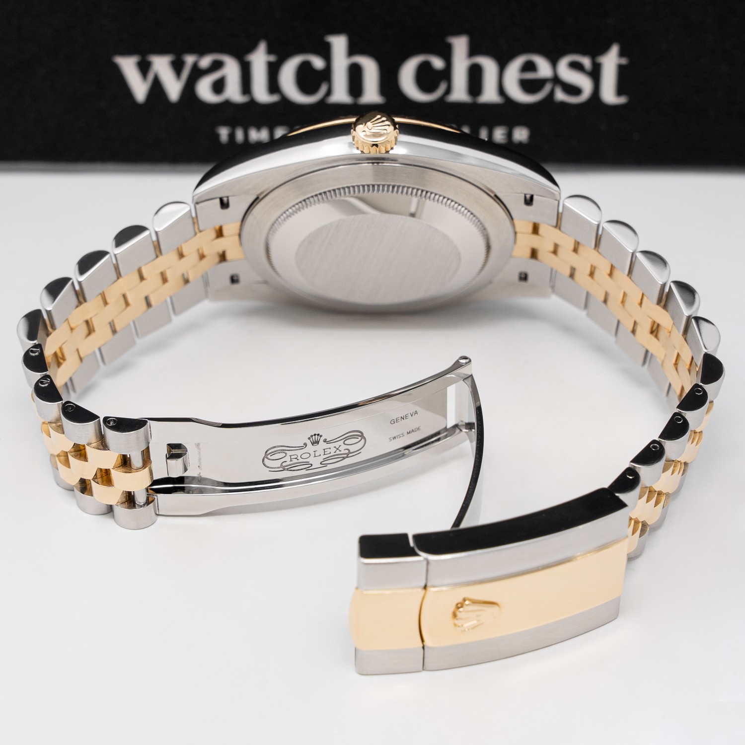 Rolex Datejust 36 126233 Gold & Steel Watch – Silver Roman VI Diamond, Jubile…