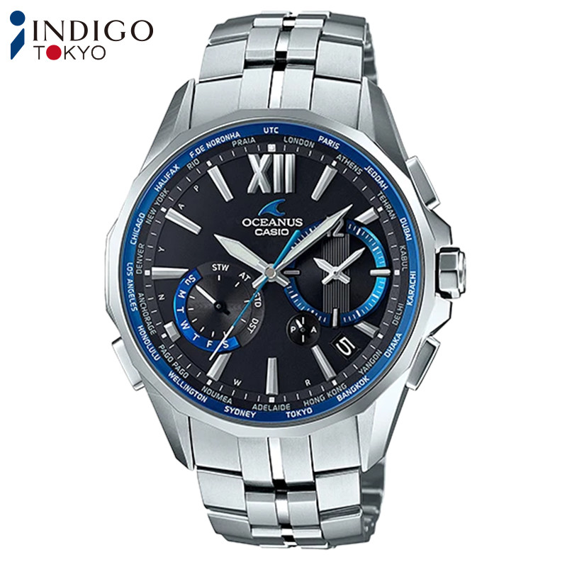 Casio Oceanus OCW-S3400-1AJF Radio Solar Titanium Black Dial 43.6mm Watch