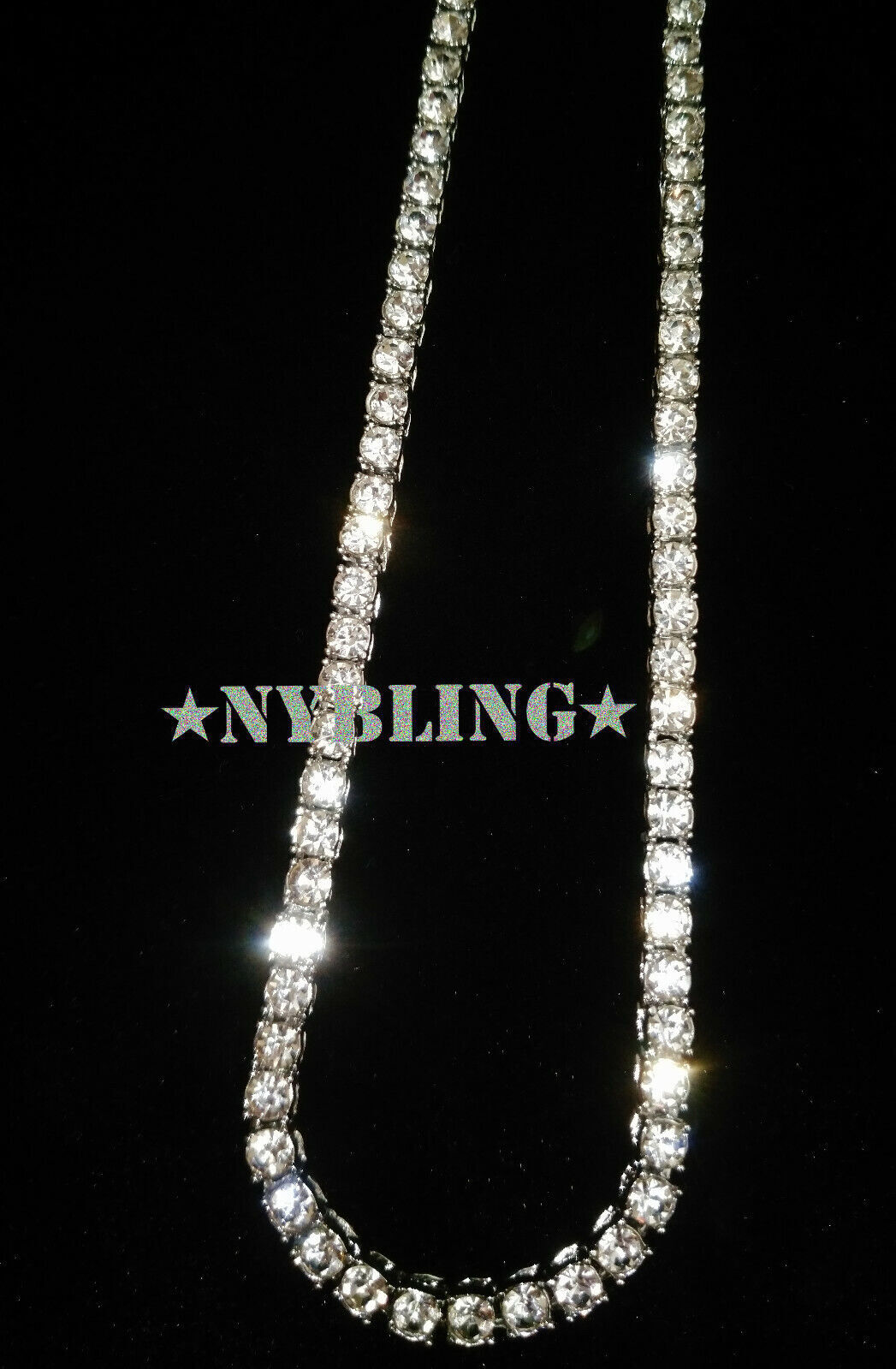 14K Gold Silver Plated Tennis Chain Choker ICED CZ Hip Hop Necklace 5MM Jewelry