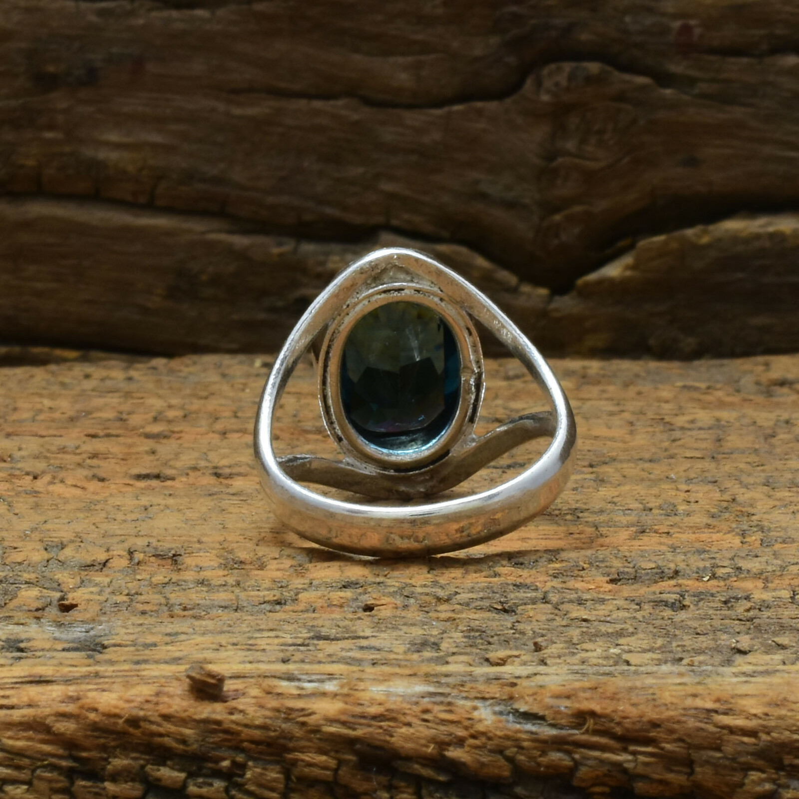 Fine Iolite Topaz Gemstone 925 Sterling Silver Handmade Ring All Size