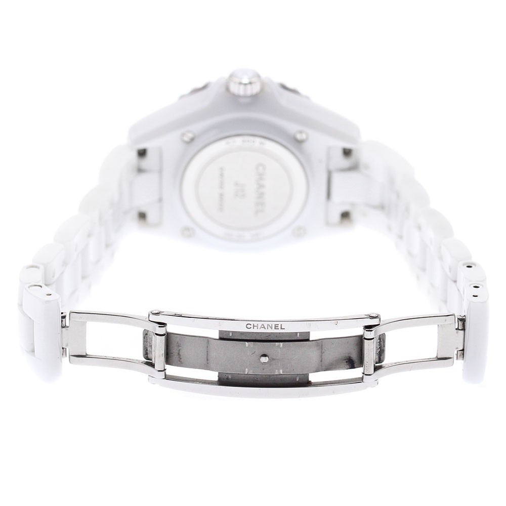 CHANEL J12 H5703 White ceramic 12P diamond white Dial Quartz Ladies Watch_882834
