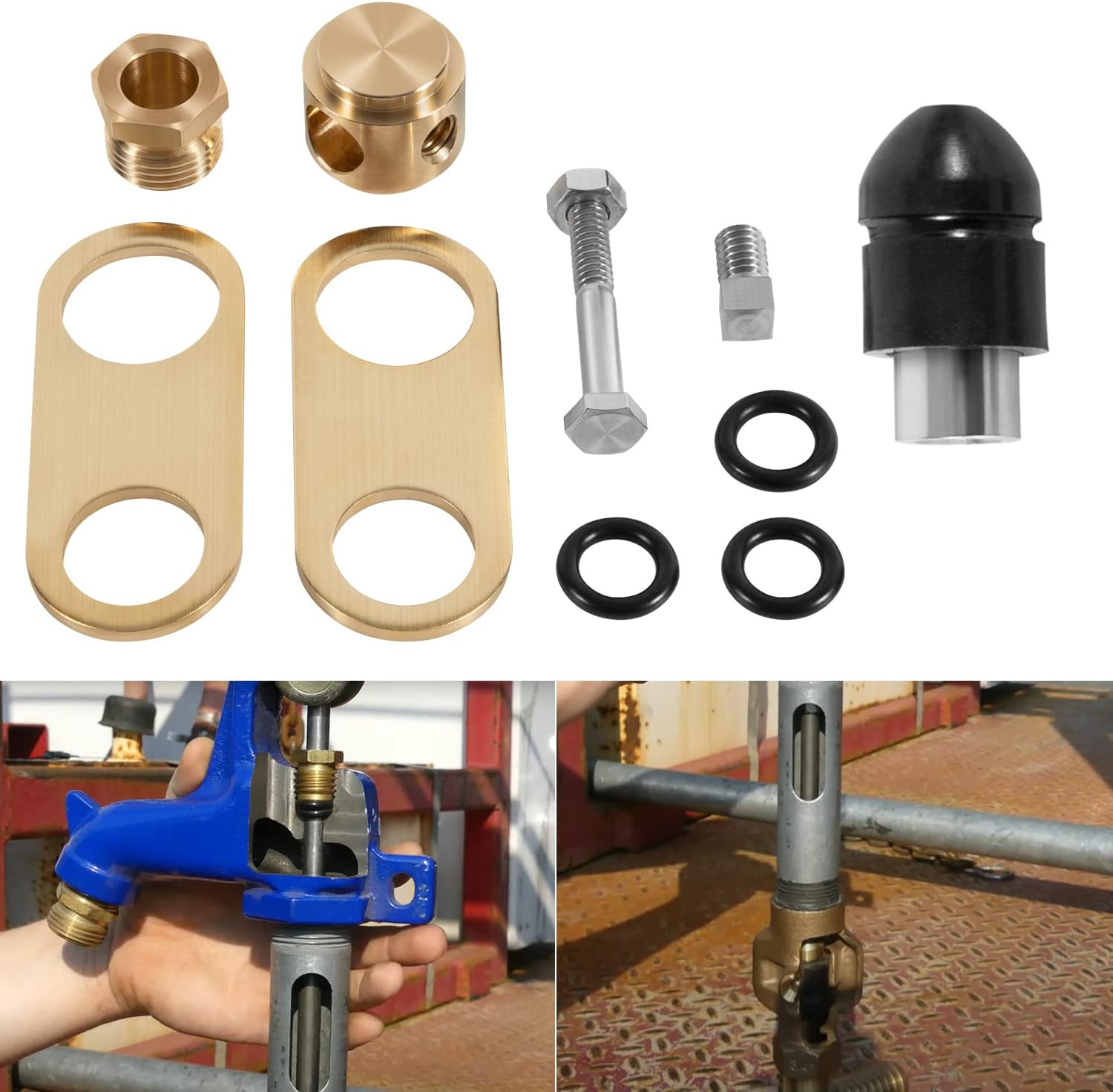 850 Sb Parts Kit Yard Water Hydrant Repair Kits & 8842 Plunger Fit for Simmons 8