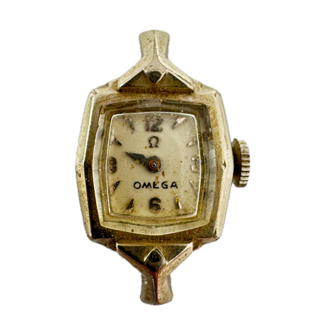 Vintage Omega A 52.62 Cocktail Ladies Mechanical Wristwatch 484 14k White GF