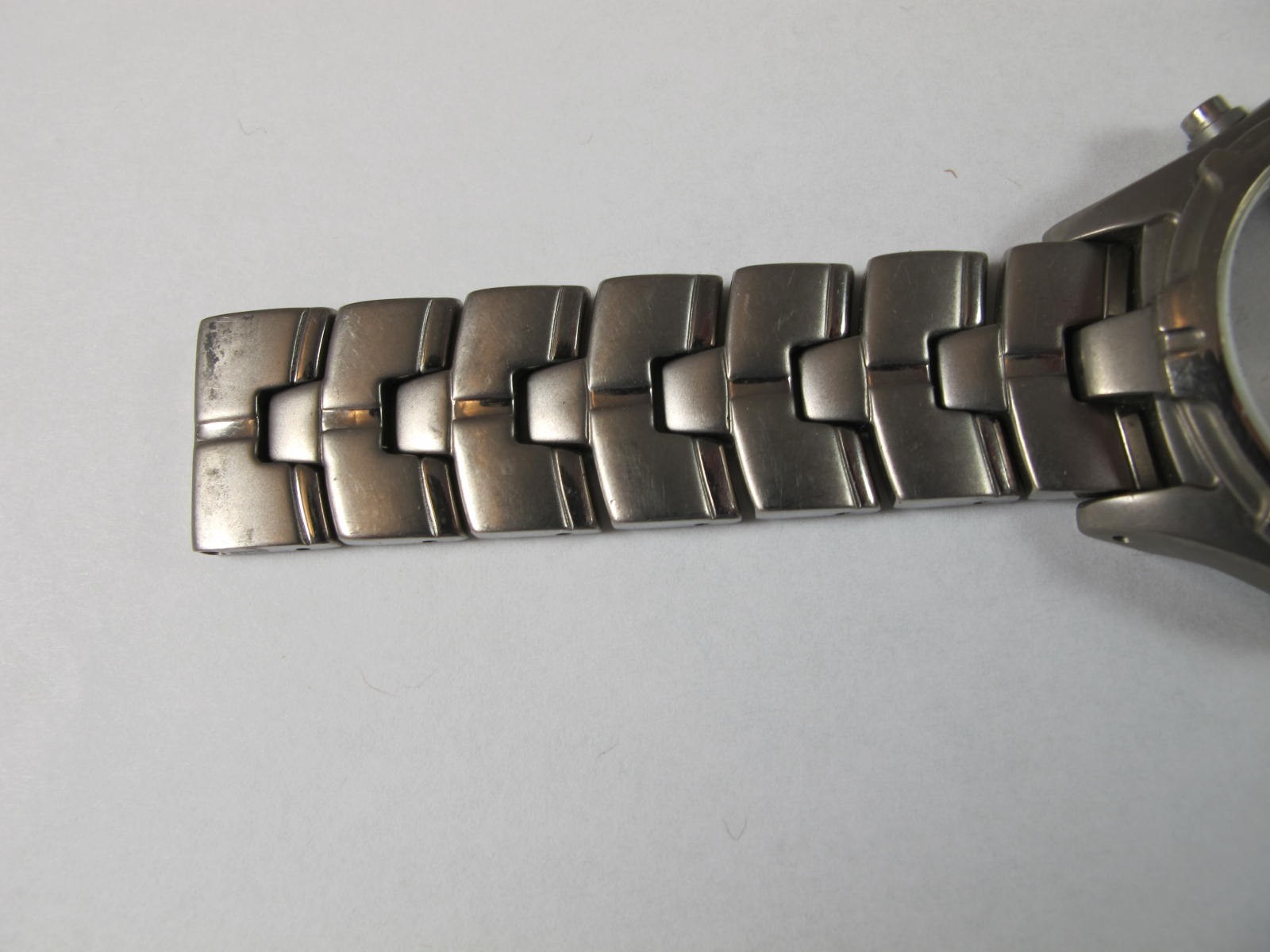 Seiko Kinetic Titanium 5M62-0C90 Watch 18mm Bracelet 48Y7
