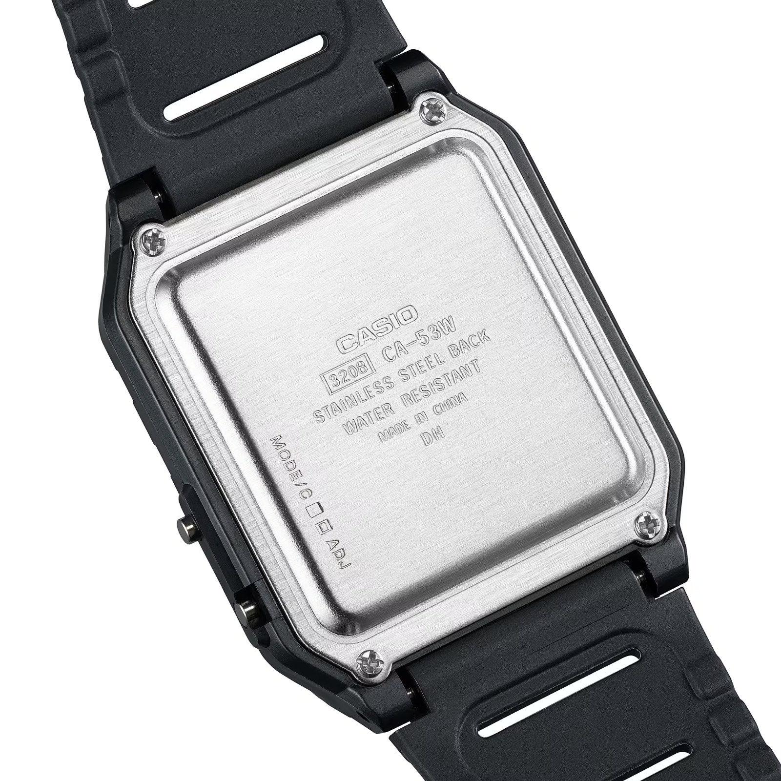 CASIO CA-53W-1Z CALCULATOR MENS BLACK DIGITAL ANALOGUE GREY DIAL RETRO WATCH