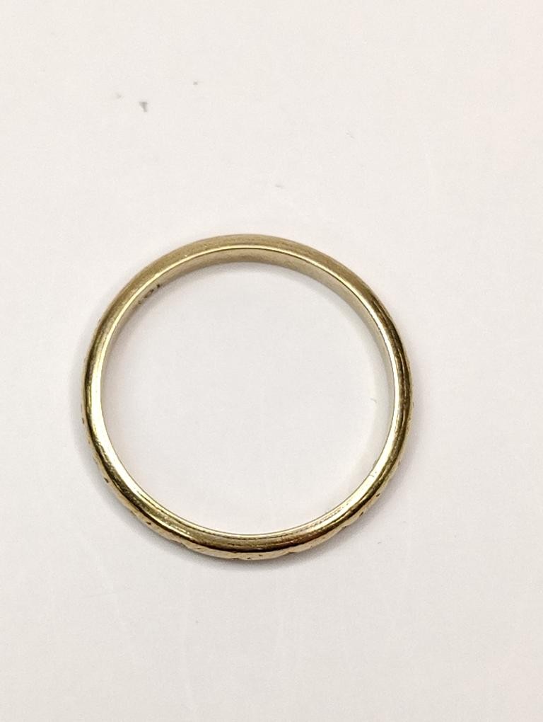 10K Yellow Gold Lady’s Wedding Band 1.95G sz 7.25 (SB1116518)