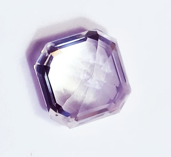 Asscher Cut Natural White Sapphire 11.40 Ct Certified Loose Gemstone ~ Free Gift