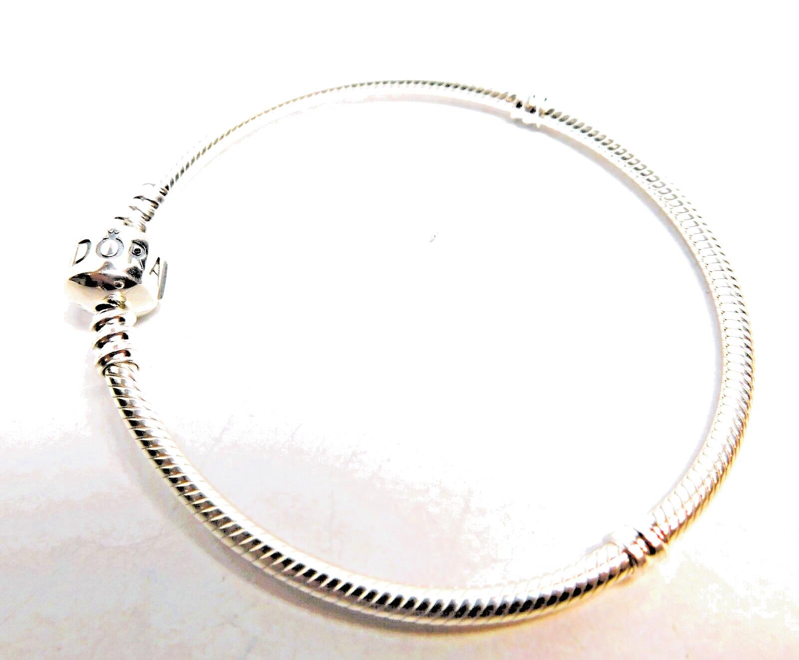 Authentic Pandora Bracelet, Sterling Silver with Pandora Clasp #590702HV, Sizes