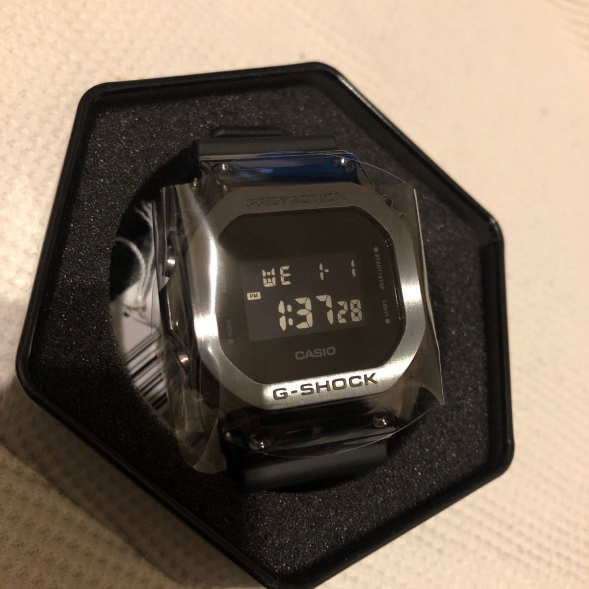CASIO G-SHOCK GM-5600B-1 Black Metal Bezel Digital Watch Unused Full Set JP