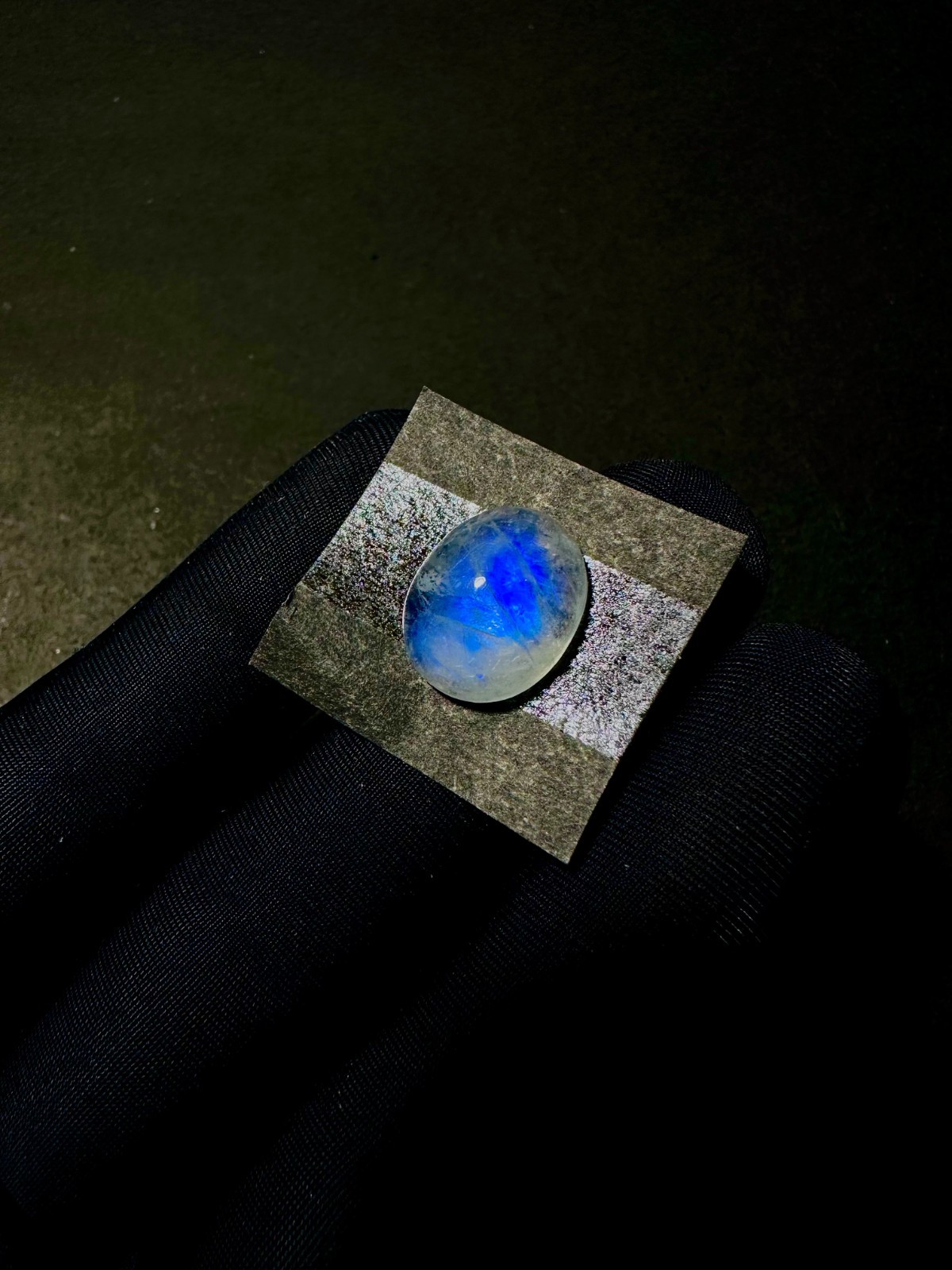 Natural Blue Fire Rainbow Moonstone, Flashy Moonstone, Cabs, 14x11MM, Loose Cabs