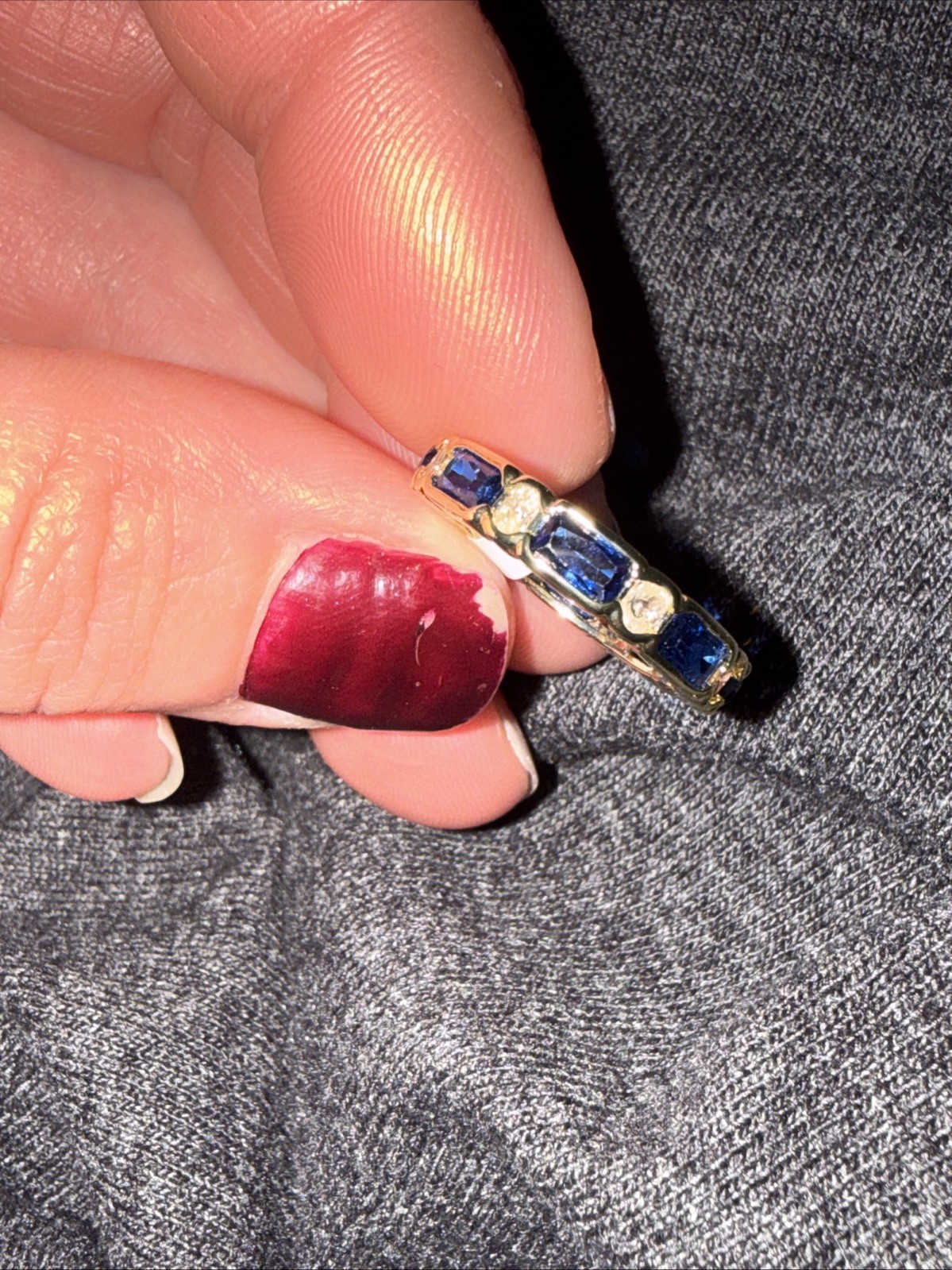 18k Yellow Gold Filled Ring Size 6