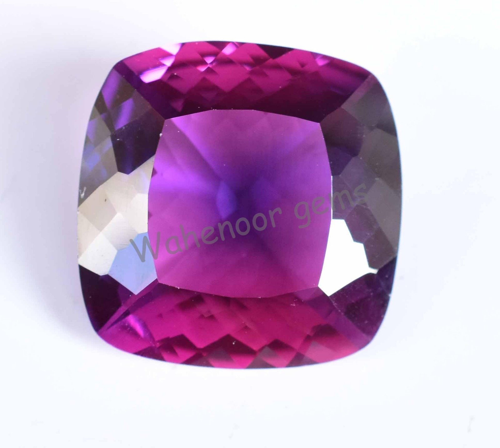 Natural 19.35 Ct Boysenberry Sapphire Certified Fabulous Cushion Loose Gemstone