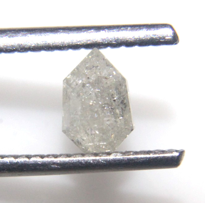 0.57cts Natural Geometric Shape Milky White Rose Cut Diamond 6.26×4.33×2.57 MM
