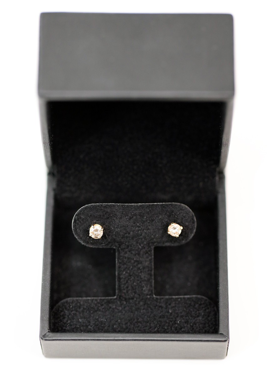 Diamond Stud Prong Set Earrings 0.70ct CTW in Solid 14k Gold Settings