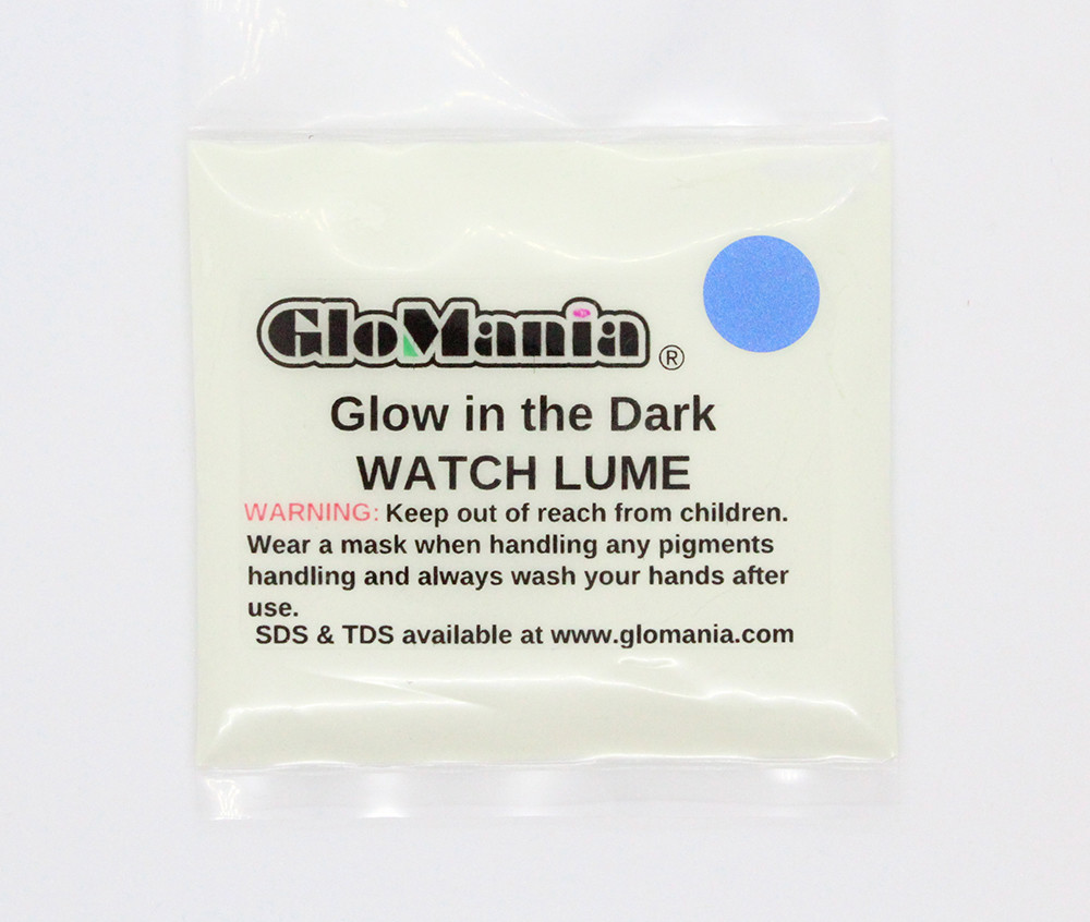 GLOW IN THE DARK Pigment Powder WATCH LUME Powder Coating Green or Blue