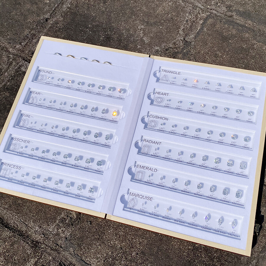 CZDiamond Chart Customize Comparison Chart Set Size Reference for Jewelry Making