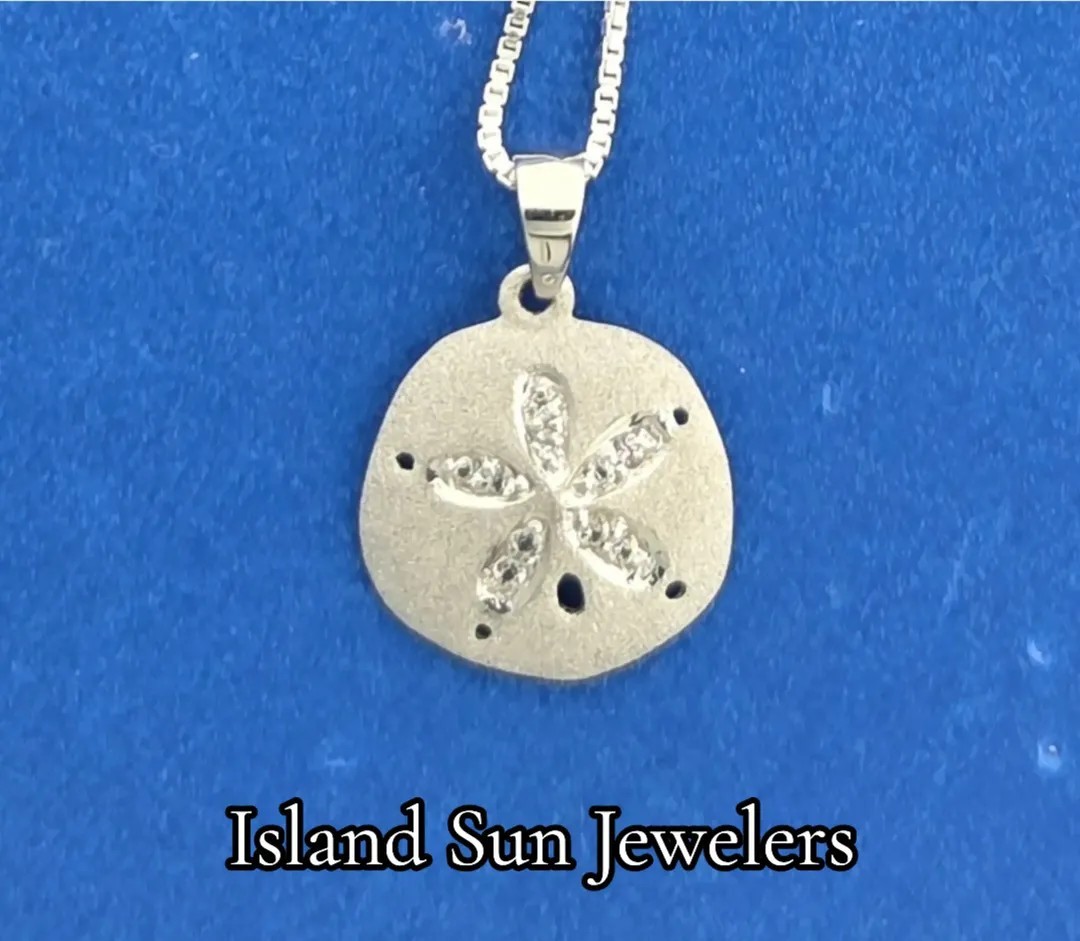 Denny Wong Sand Dollar Pendant, Precious Silver, 12mm