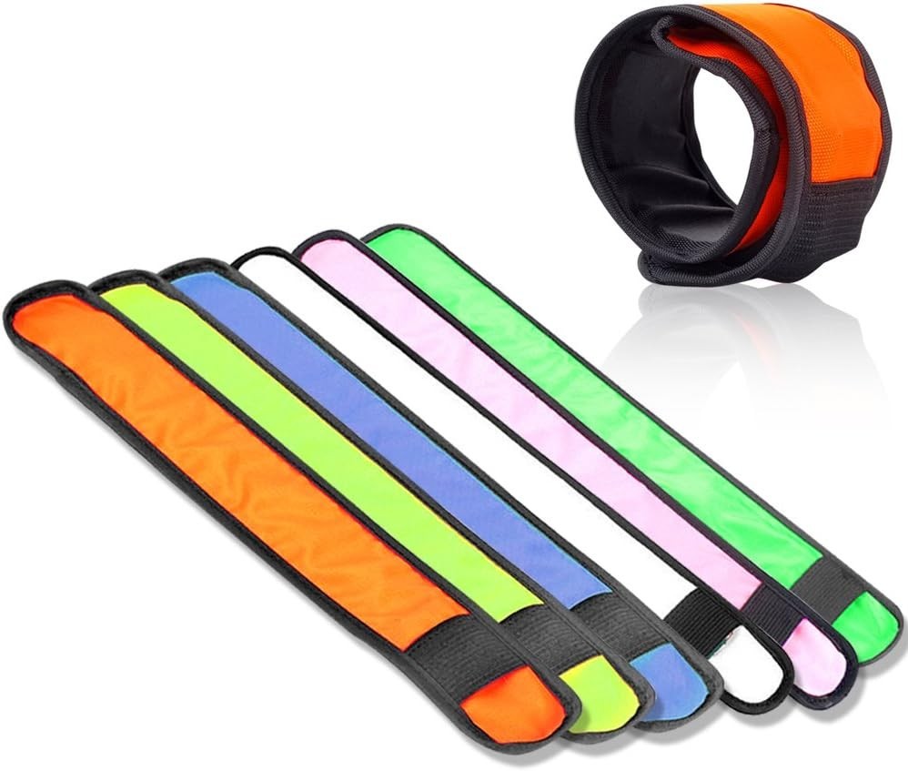 Versatile Night Visibility Wrist Bands – 6 Pack LED Slap Bracelets for All Ages