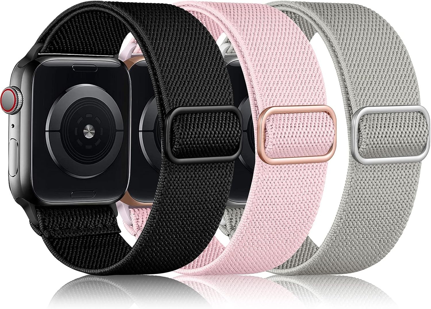 DaQin 3 Pack Stretchy Solo Loop Compatible with Apple Watch Bands