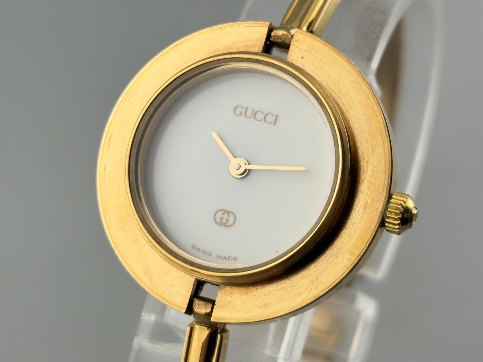 [S Size Very Good+5] Gucci Change Bezel 11/12.2 Women Watch Gold White 12 Colors