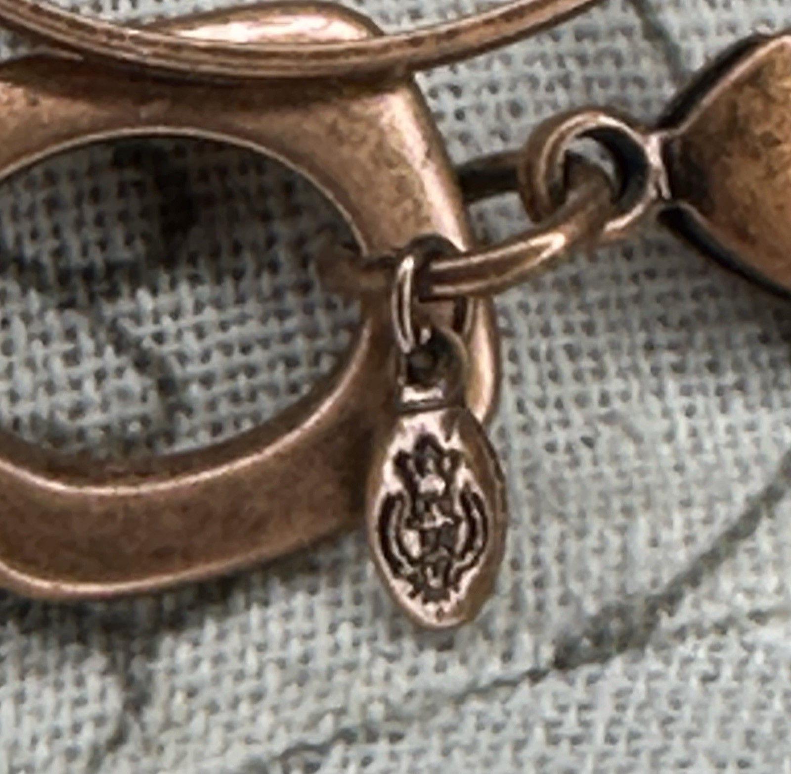 Copper Layered Link Chain Necklace approx. 38 in Toggle Closure No Stone