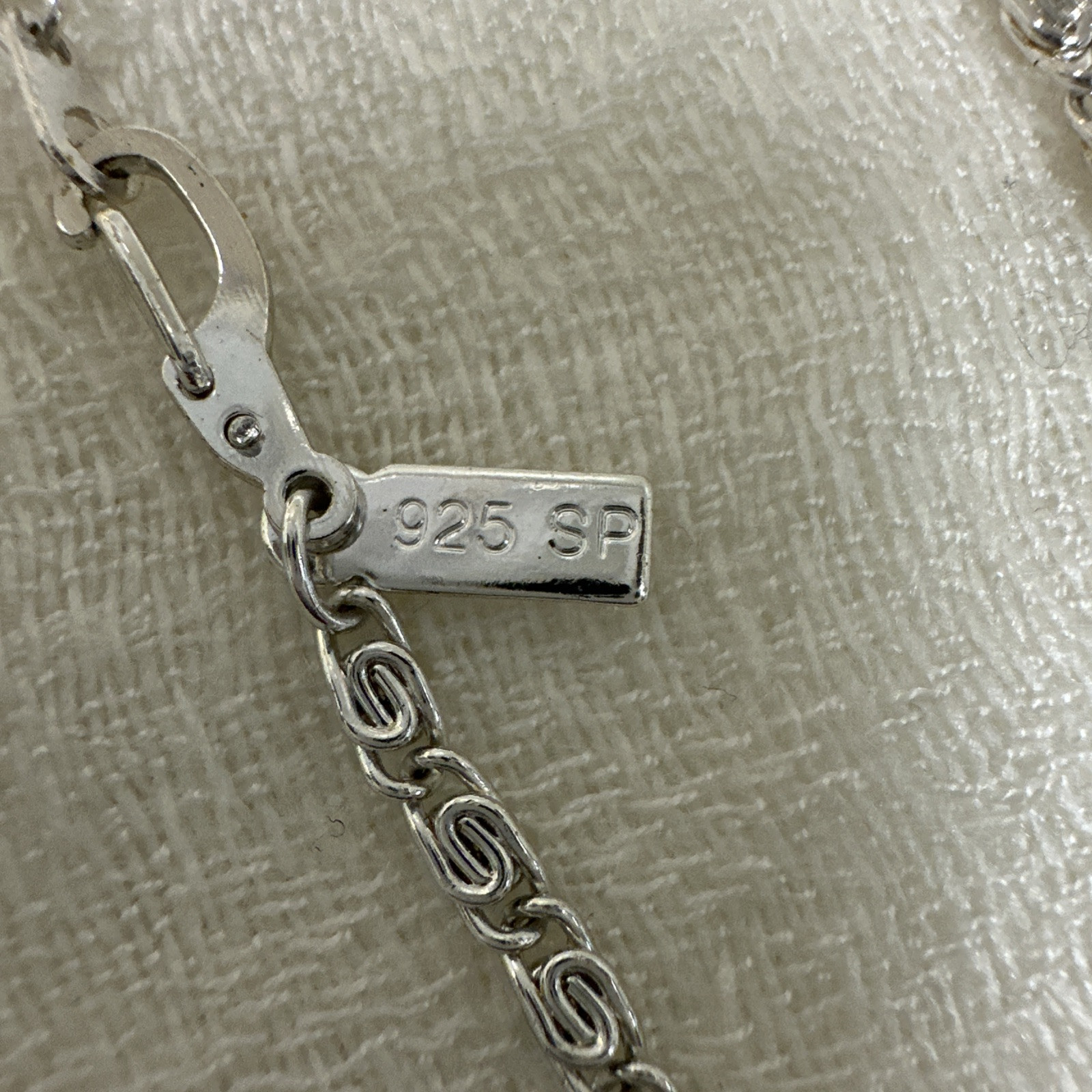 925 Silver Plated Diamond Cut Rope Chain Necklace Red Pendant