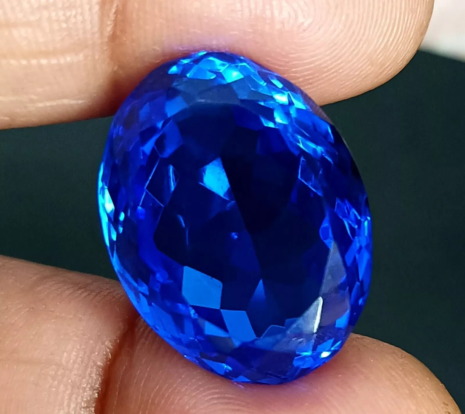 Sapphire Natural Kashmiri Blue Loose Gemstone Oval Cut 20 Ct AAA+ EGL Certified