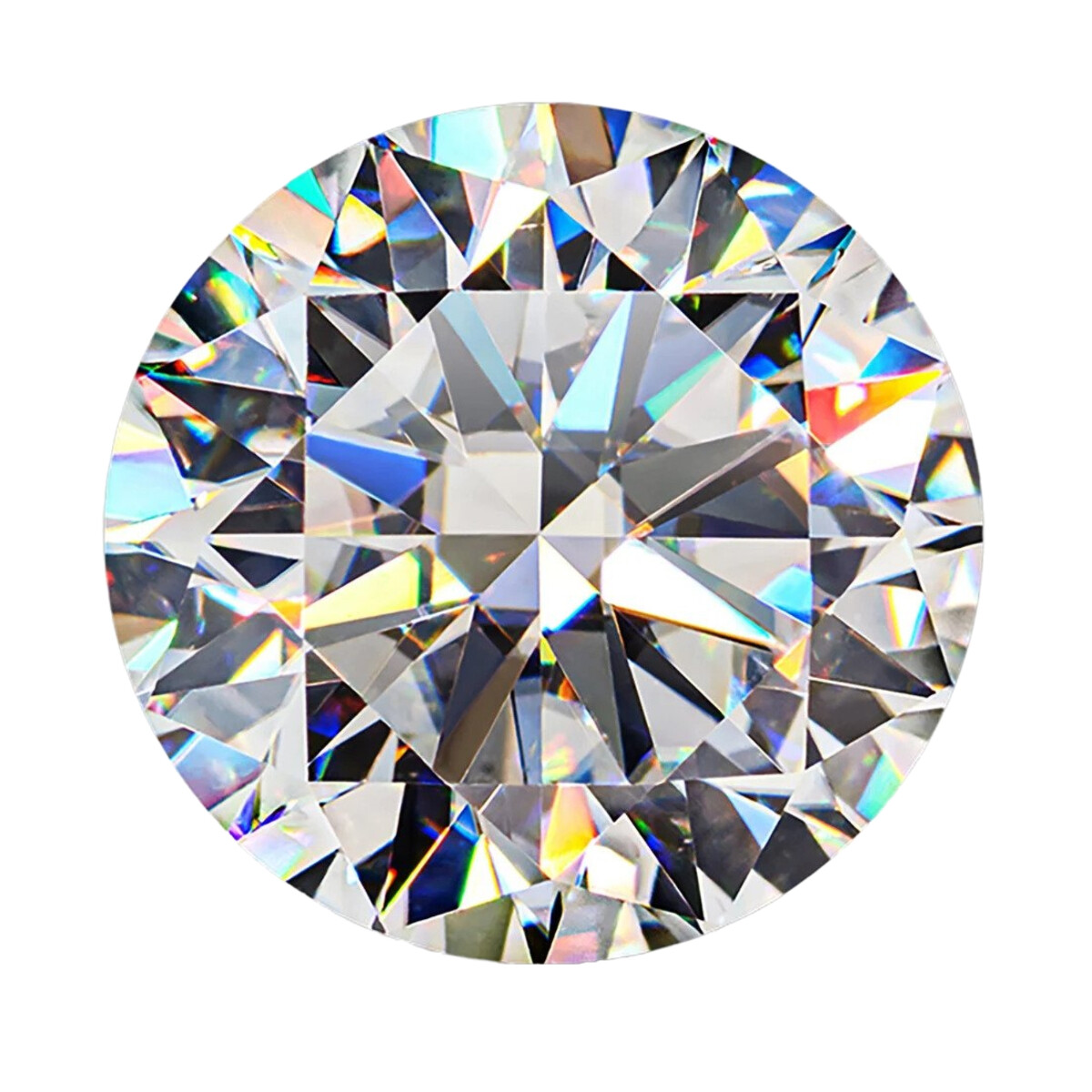 Star Fire Loose Moissanite Gemstone Round VVS1-VS2/D-E-F Sizes: 0.20 1 20 Carats